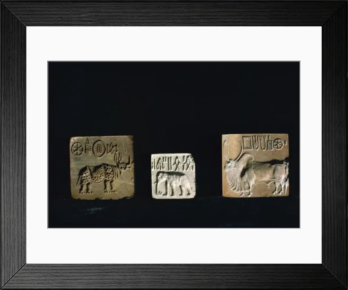 Framed Print : Seals from Mohenjodaro Framed Print : Seals from Mohenjodaro