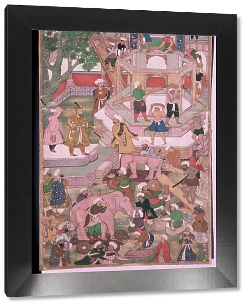 Mughal miniature dating from the 18th century showing