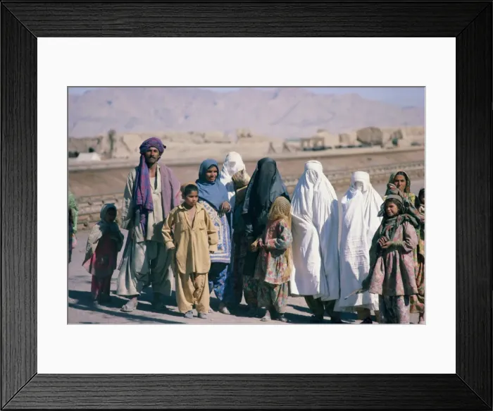 Framed Print : Group of Sibi men