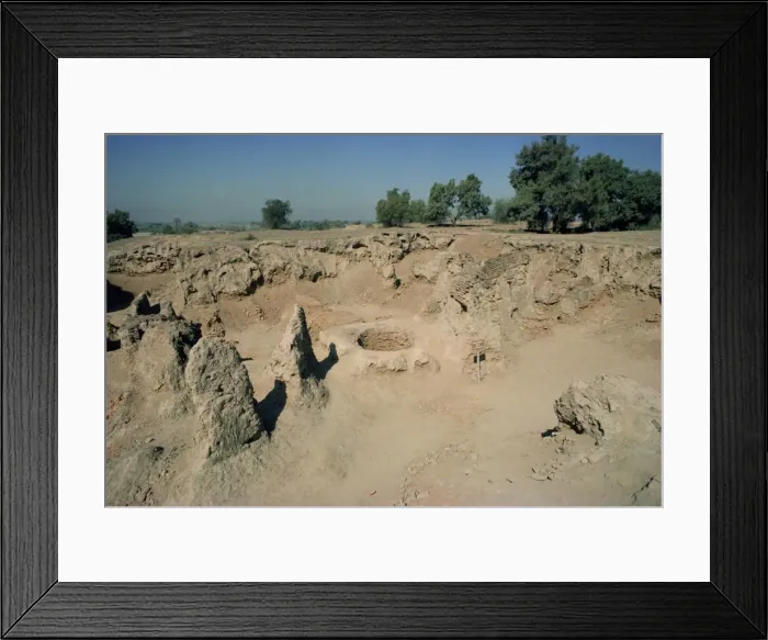 Framed Print : Archaeological site at Harappa dating from 3000 to 1700 BC Framed Print : Archaeological site at Harappa dating from 3000 to 1700 BC