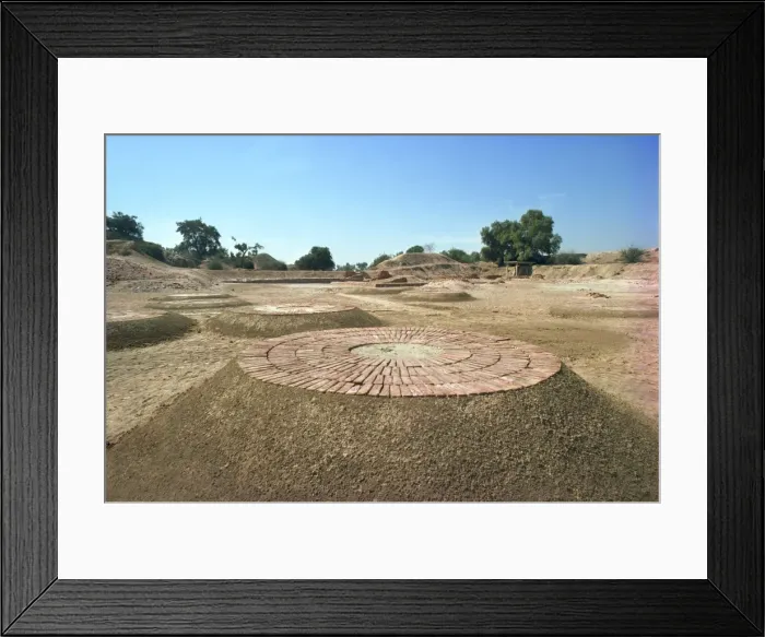 Framed Print : Archaeological site at Harappa dating from 3000 to 1700 BC Framed Print : Archaeological site at Harappa dating from 3000 to 1700 BC