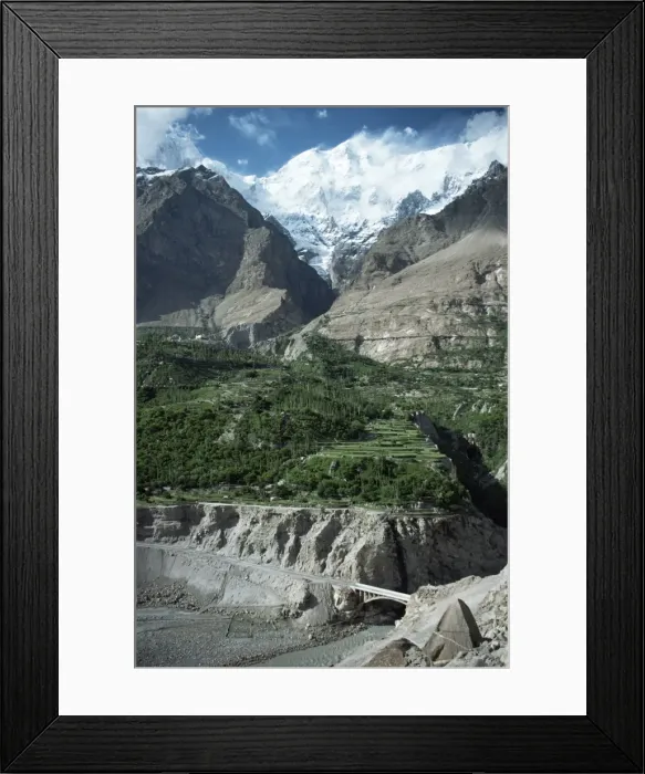 Framed Print : The Hunza valley near Karimabad Framed Print : The Hunza valley near Karimabad