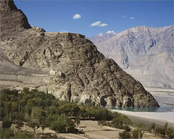 A Skardu village in the mountains in Baltistan