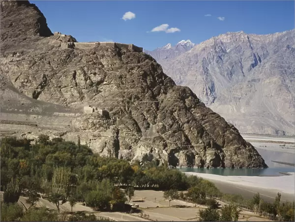 A Skardu village in the mountains in Baltistan