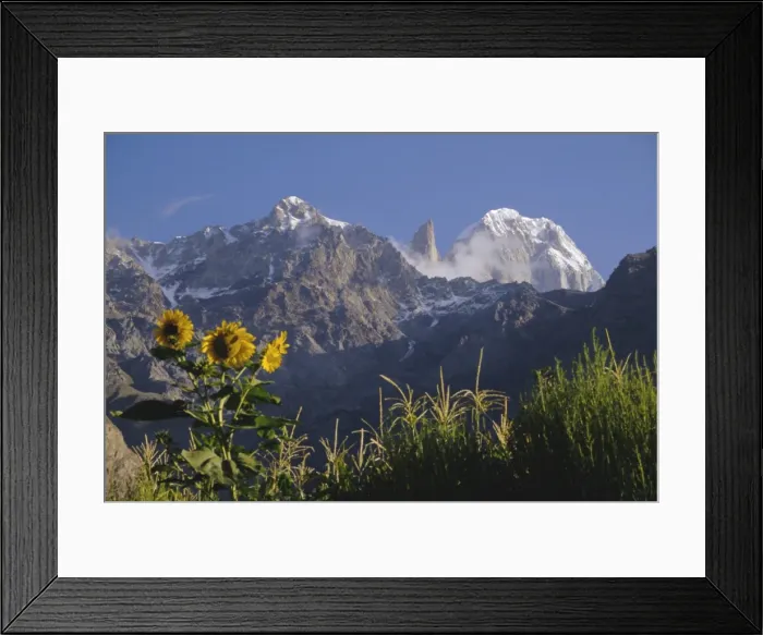Framed Print : Looking towards Ultar Peak Framed Print : Looking towards Ultar Peak