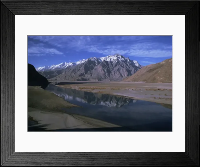 Framed Print : Indus River at Skardu looking downstream Framed Print : Indus River at Skardu looking downstream
