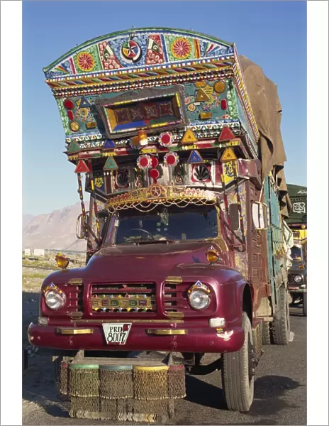 A decorated truck