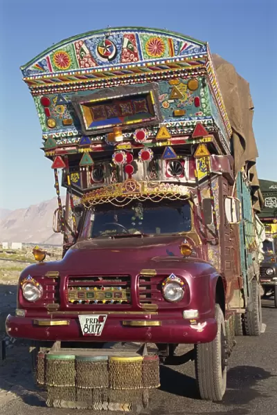 A decorated truck