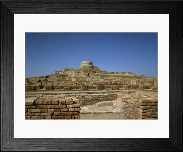 Framed Print : The remains of a Buddhist stupa in the ruins of Framed Print : The remains of a Buddhist stupa in the ruins of