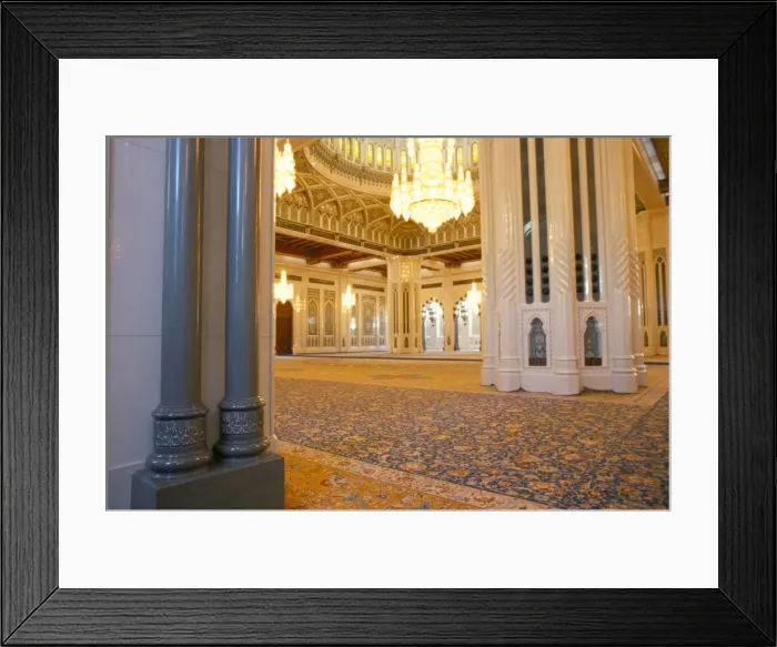 Framed Print : Mosque of Sultan Qabous Framed Print : Mosque of Sultan Qabous
