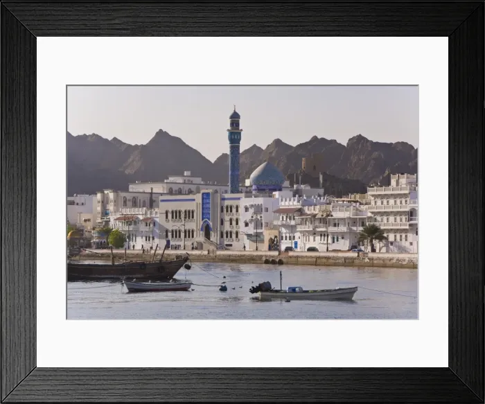 Framed Print : Elevated view along the Corniche Framed Print : Elevated view along the Corniche