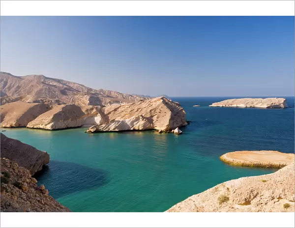 Rocky Oman coastline near Muscat