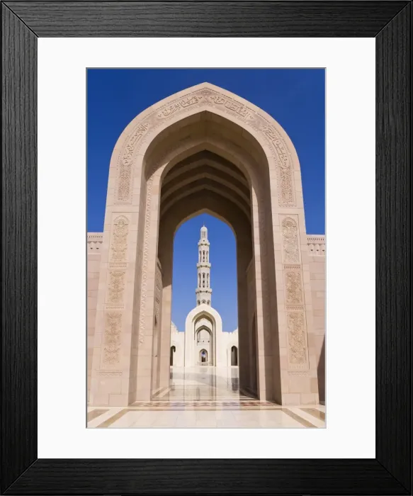Framed Print : Entrance to Al-Ghubrah or Grand Mosque Framed Print : Entrance to Al-Ghubrah or Grand Mosque