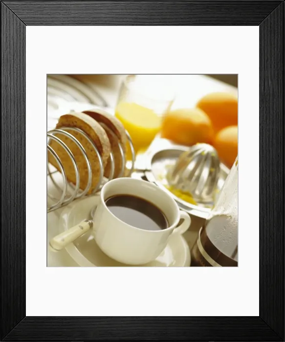 Framed Print : Breakfast, coffee Framed Print : Breakfast, coffee