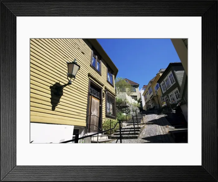 Framed Print : Clapboard houses in the Old Town Framed Print : Clapboard houses in the Old Town