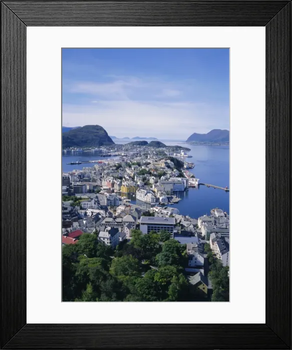 Framed Print : View from Aksla over Alesund Framed Print : View from Aksla over Alesund