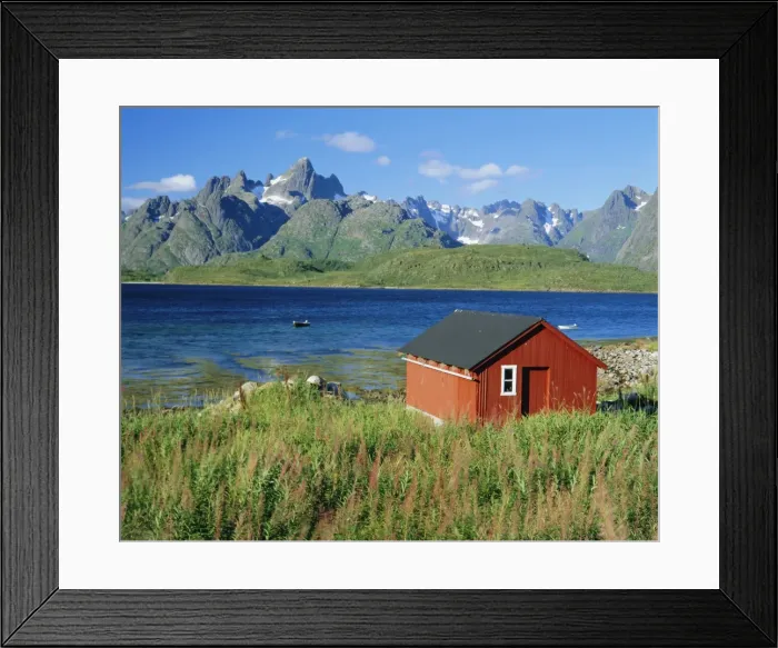 Framed Print : Raftsund Channel and Trolltinden Mountains Framed Print : Raftsund Channel and Trolltinden Mountains