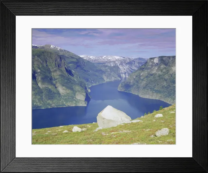 Framed Print : View over Aurlandsfjord Framed Print : View over Aurlandsfjord