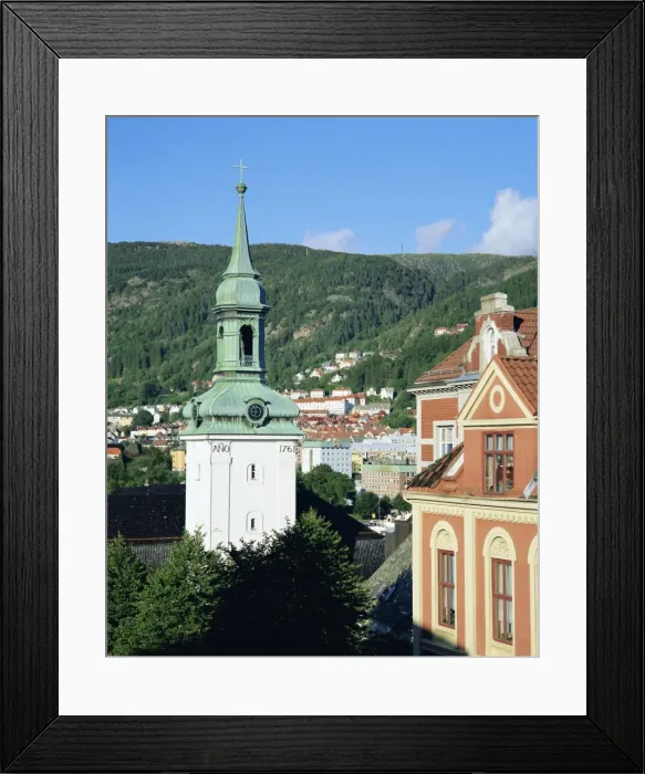 Framed Print : Ny Kirken church in central Bergen Framed Print : Ny Kirken church in central Bergen