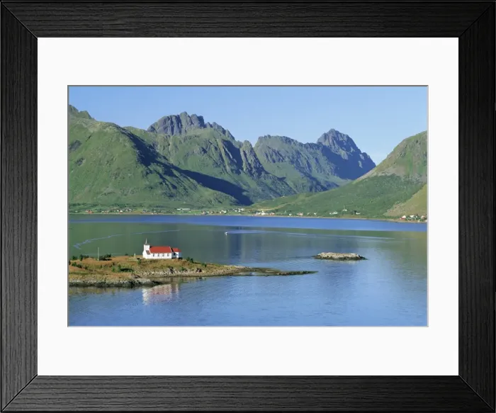 Framed Print : Austnesfjorden and Trolltinden mountain range Framed Print : Austnesfjorden and Trolltinden mountain range