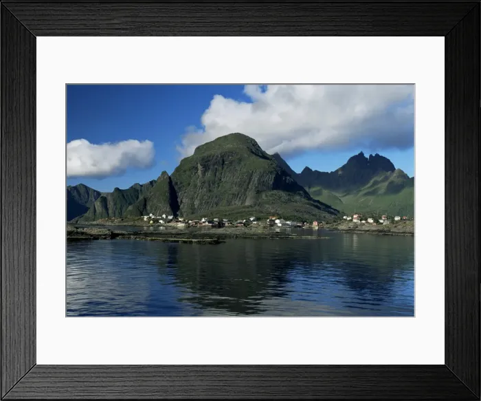 Framed Print : Fishing village of Tind Framed Print : Fishing village of Tind