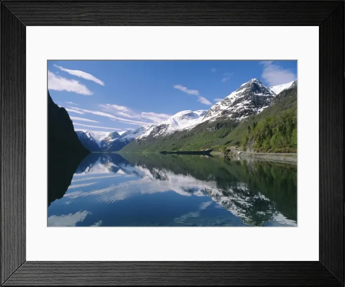 Framed Print : Tranquil scene near Olden Framed Print : Tranquil scene near Olden