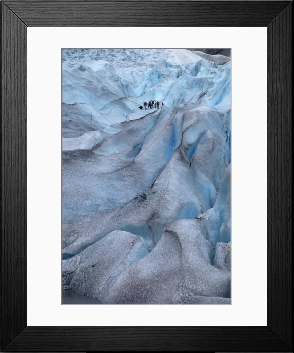 Framed Print : Glacier climbing tour Framed Print : Glacier climbing tour