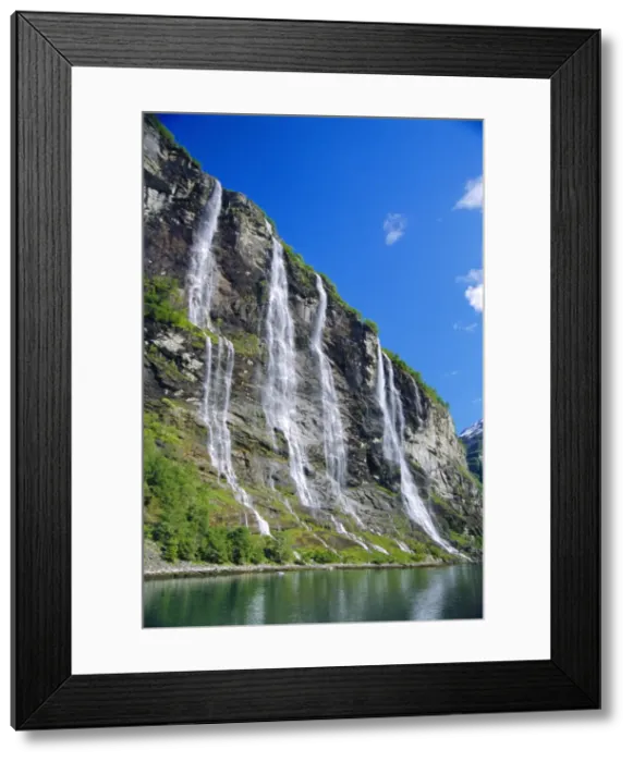 Framed Print : Seven Sisters Falls as seen from ferry Framed Print : Seven Sisters Falls as seen from ferry
