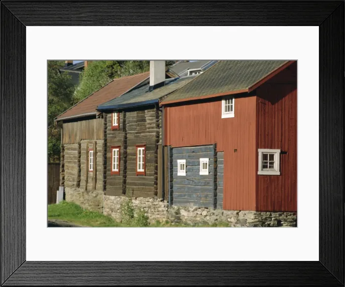 Framed Print : Preserved miners houses Framed Print : Preserved miners houses