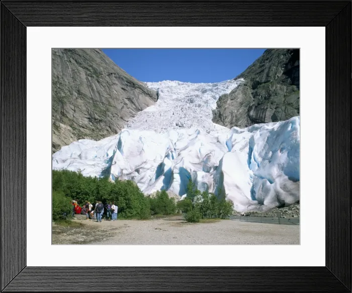 Framed Print : Briksdal glacier Framed Print : Briksdal glacier