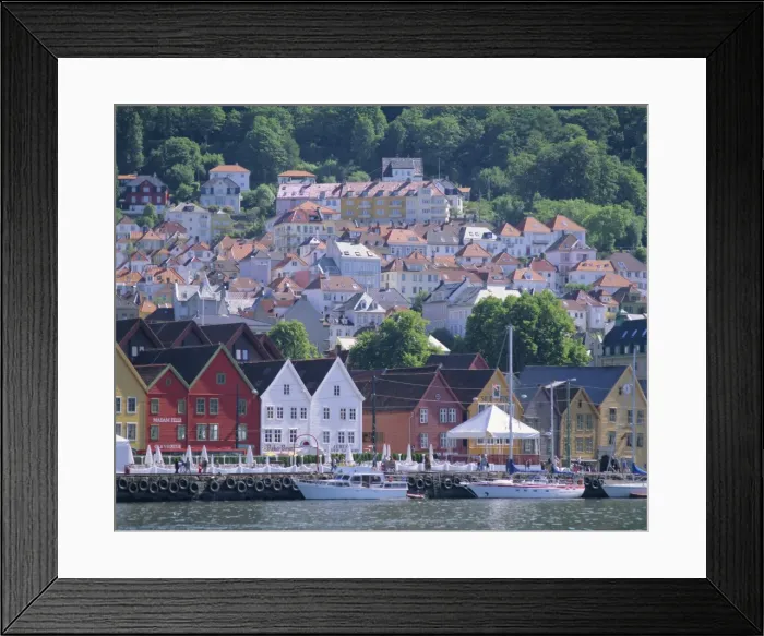 Framed Print : View towards Bryggen Framed Print : View towards Bryggen