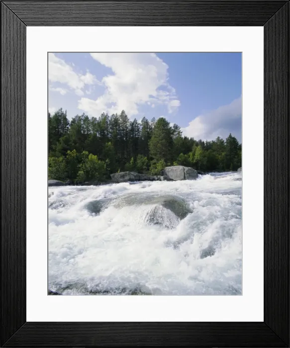 Framed Print : Buskerrud, river near Gol Framed Print : Buskerrud, river near Gol