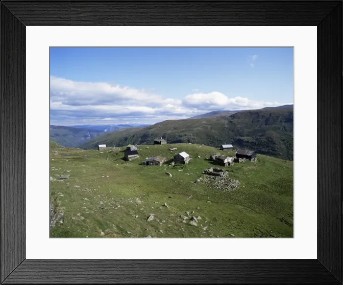 Framed Print : Landscape in Aurlandsdalen Framed Print : Landscape in Aurlandsdalen