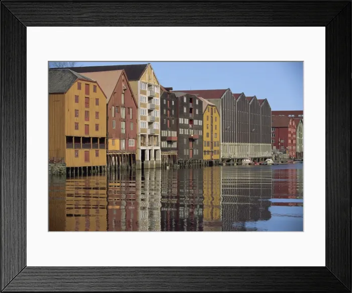 Framed Print : Traditional waterfront buildings Framed Print : Traditional waterfront buildings