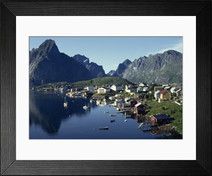 Framed Print : Hamroy fishing village during summer Framed Print : Hamroy fishing village during summer