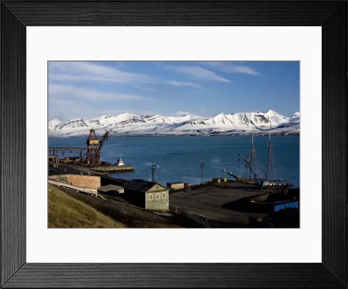 Framed Print : Harbour, Barentsburg Framed Print : Harbour, Barentsburg