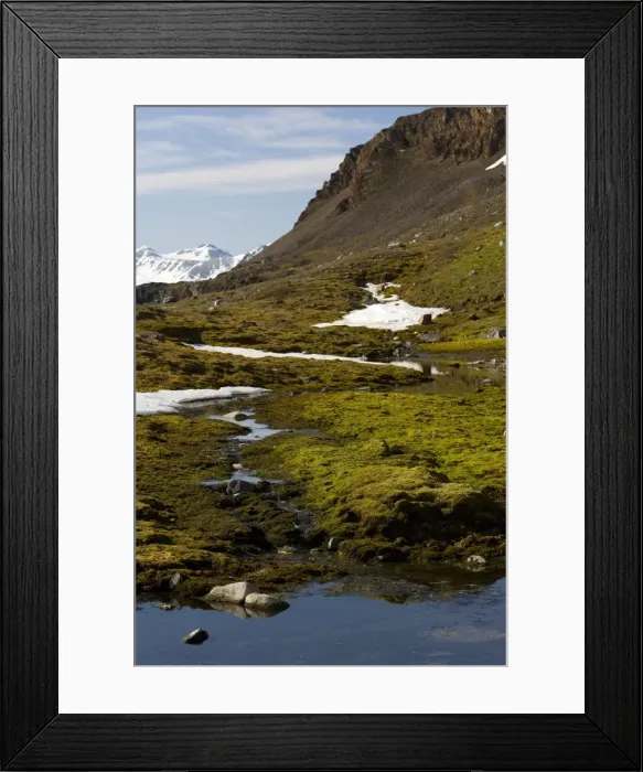 Framed Print : Glacier snow melt Framed Print : Glacier snow melt