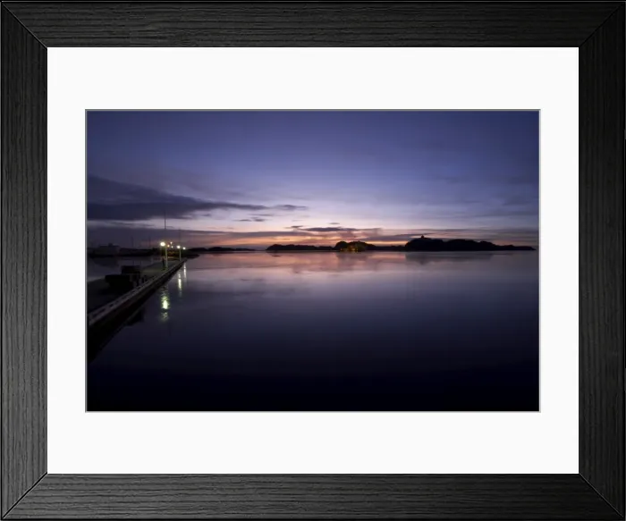 Framed Print : View from the harbour of the old fortress at dawn Framed Print : View from the harbour of the old fortress at dawn