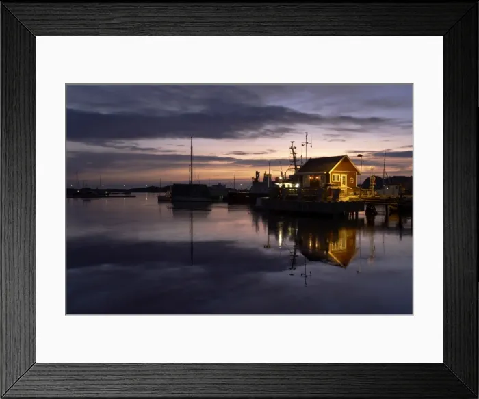 Framed Print : Boat house at dawn Framed Print : Boat house at dawn