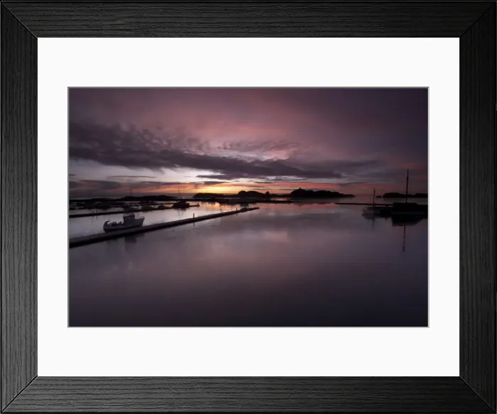 Framed Print : Harbour in Stavern at dawn Framed Print : Harbour in Stavern at dawn