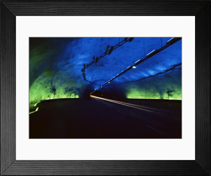 Framed Print : Laerdalstunnelen, the worlds longest road tunnel at 24 Framed Print : Laerdalstunnelen, the worlds longest road tunnel at 24