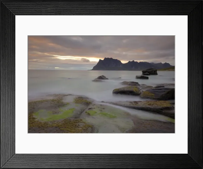 Framed Print : Sunset over Utakleiv Framed Print : Sunset over Utakleiv