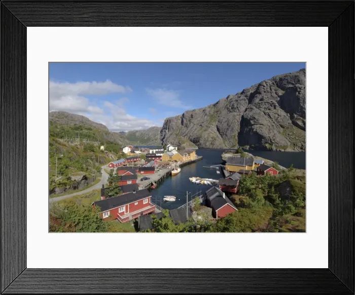 Framed Print : Nusfjord, Flakstadoya Framed Print : Nusfjord, Flakstadoya