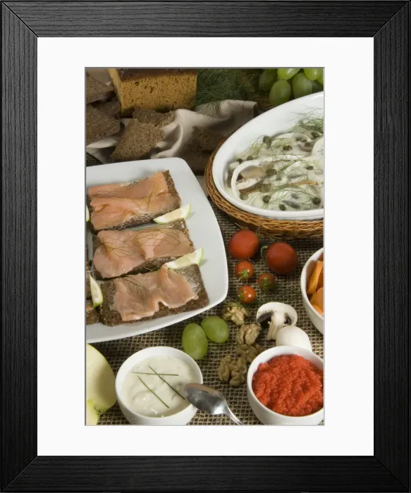 Framed Print : Scandinavian breakfast Framed Print : Scandinavian breakfast