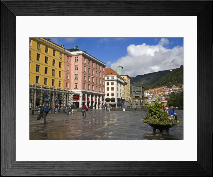 Framed Print : Torgalmenningen Street Framed Print : Torgalmenningen Street