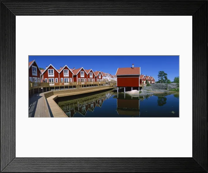 Framed Print : Kragero Kommune houses Framed Print : Kragero Kommune houses