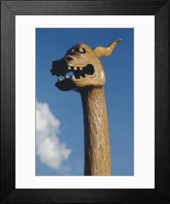 Framed Print : Hjemkomst, Viking ship after Atlantic crossing Framed Print : Hjemkomst, Viking ship after Atlantic crossing
