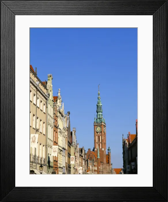 Framed Print : The Old Town Hall and Old Town Framed Print : The Old Town Hall and Old Town
