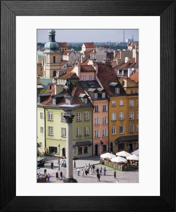 Framed Print : Elevated view over Castle Square Framed Print : Elevated view over Castle Square