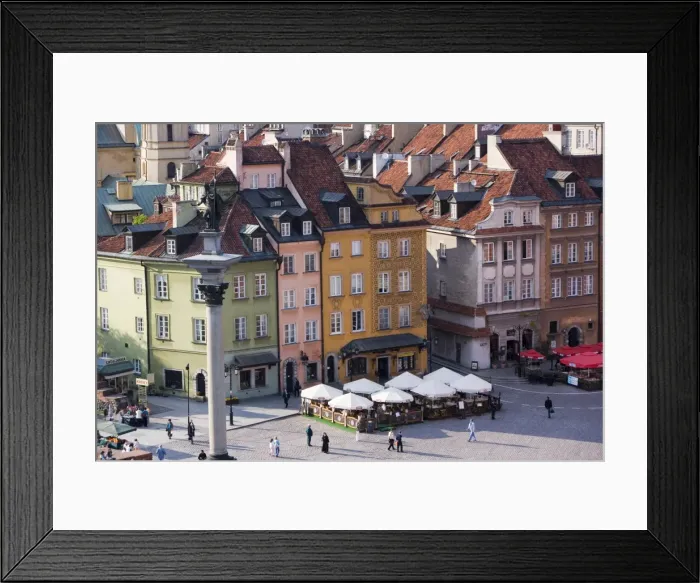 Framed Print : Elevated view over Castle Square Framed Print : Elevated view over Castle Square